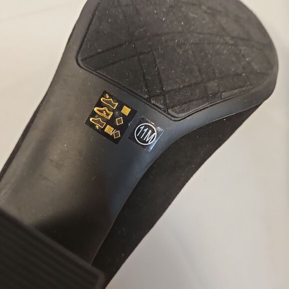 New without box Chinese Laundry Black Faux Suede Heels sz 11 - Picture 5 of 8